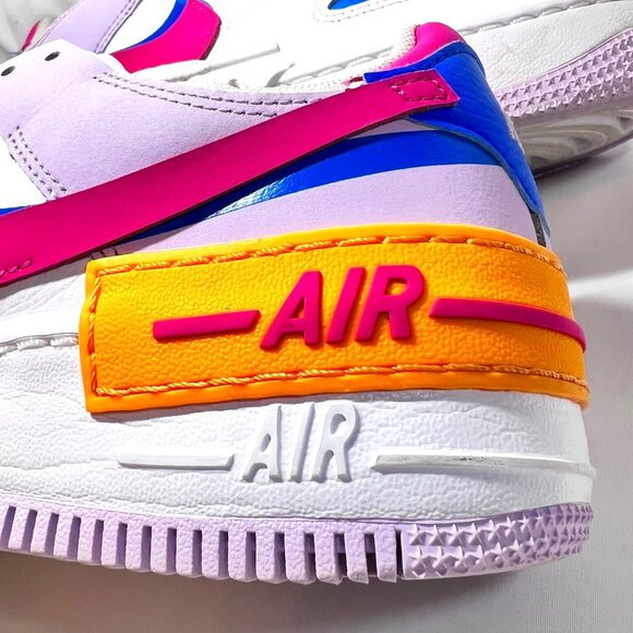 Nike Air Force1 Shadow Sz.6 Women's Alchemy Pink/Blue Sneakers- Limited Rare - Picture 9 of 16